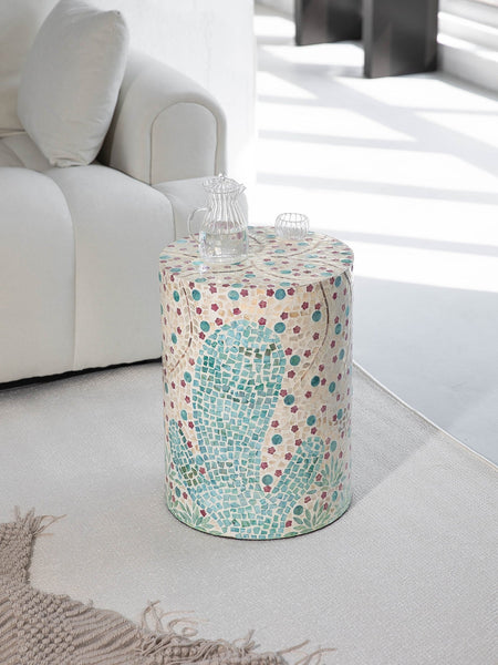Unique Small End Table, Portable Casual Side Table, Creative Coffee Table, Contemporary Small Sofa Side Table, Shell Small Side Table-artworkcanvas