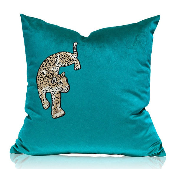 Decorative Pillows for Living Room, Modern Sofa Pillows, Cheetah Decorative Throw Pillows, Contemporary Throw Pillows-artworkcanvas