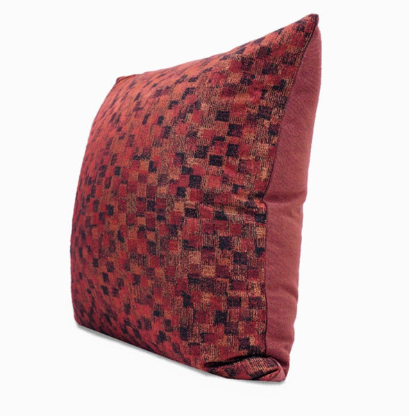 Large Modern Sofa Pillows, Red Decorative Throw Pillows for Couch, Large Decorative Throw Pillows, Contemporary Sofa Pillows for Interior Design-artworkcanvas