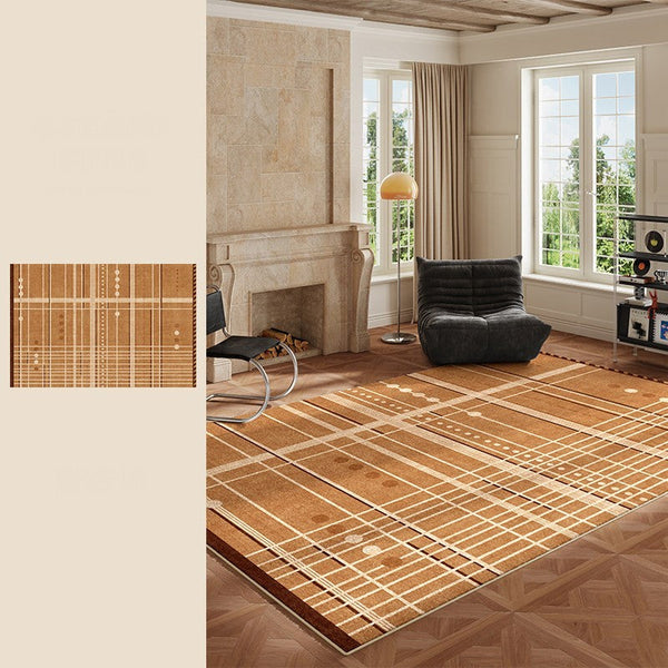 Large Contemporary Area Rugs for Dining Room, Modern Living Room Rug Ideas, Mid Century Modern Rugs for Bedroom-artworkcanvas