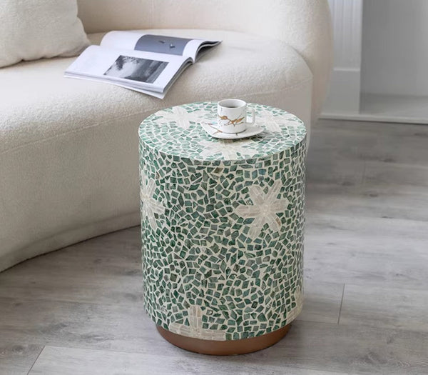 Modern Small Sofa Side Table, Unique Small End Table, Creative Coffee Table, Contemporary Round Side Table, Portable Casual Side Table-artworkcanvas