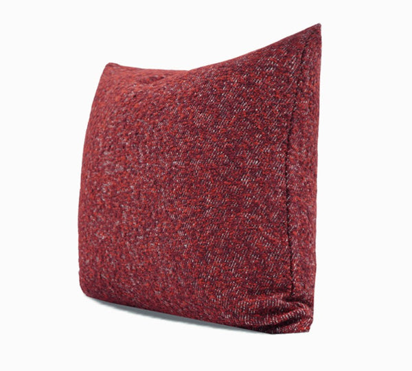 Large Abstract Throw Pillows for Couch, Contemporary Throw Pillow for Living Room, Red Modern Square Pillows, Modern Sofa Throw Pillows-artworkcanvas