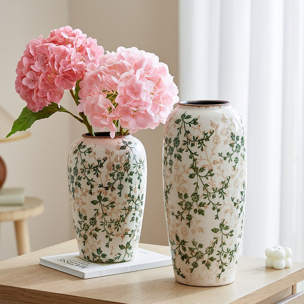 Ceramic Bouquet Vases, Porcelain Flower Vases, Rustic Flower Vases on Table, Dining Table Centerpiece, Handmade Water Holding Flower Vase-artworkcanvas