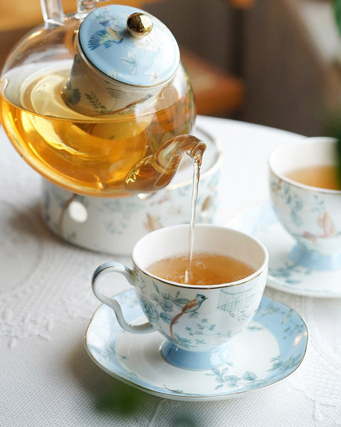 Ceramic Tea Cup Set, Luxury Tea Cup with Saucer, Porcelain Coffee Cup, Elegant Coffee Cup, Porcelain Tea cups, British Tea Cup Set, Afternoon Tea Cup with Saucer Set-artworkcanvas