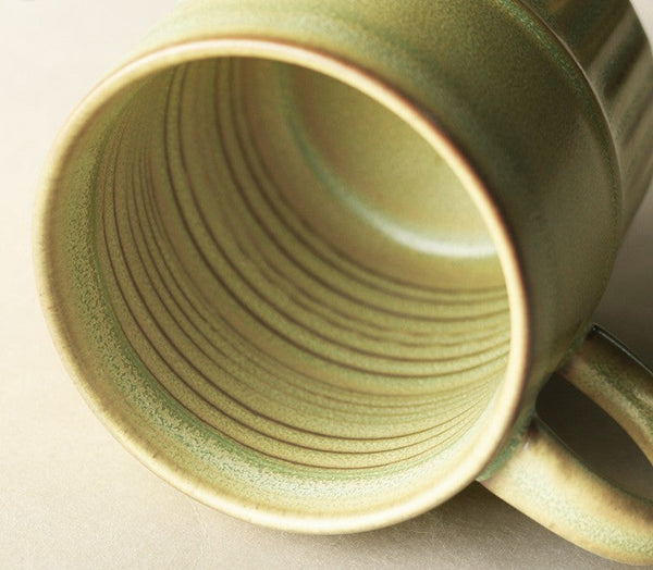 Elegant Porcelain Coffee Cups, Large Capacity Coffee Cup, Handmade Ceramic Coffee Mug, Large Pottery Coffee Cup, Large Tea Cup-artworkcanvas