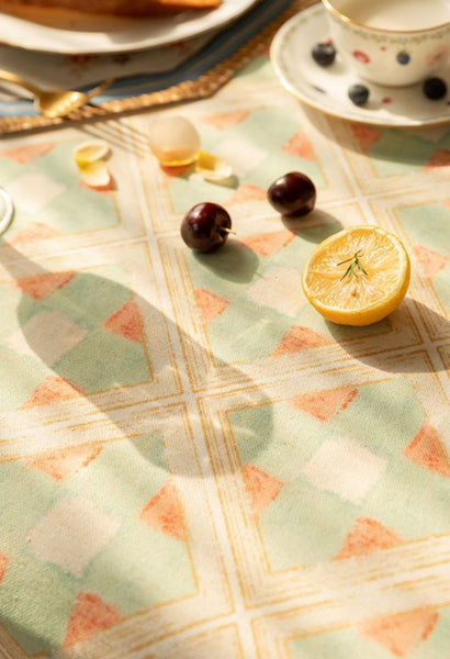 Long Rectangle Tablecloth for Dining Room Table, British Mid Century Fiberflax Tablecloth, Square Tablecloth for Coffee Table, Farmhouse Table Cloth, Wedding Tablecloth, Waterproof Tablecloth-artworkcanvas