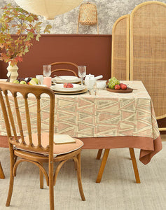 Extra Large Rectangle Tablecloth for Dining Room Table, Geometric Modern Table Covers for Kitchen, Country Farmhouse Tablecloths for Oval Table-artworkcanvas