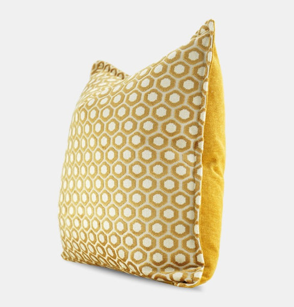 Modern Pillows for Couch, Decorative Pillow Covers, Large Modern Sofa Cushion, Yellow Decorative Throw Pillows for Living Room-artworkcanvas