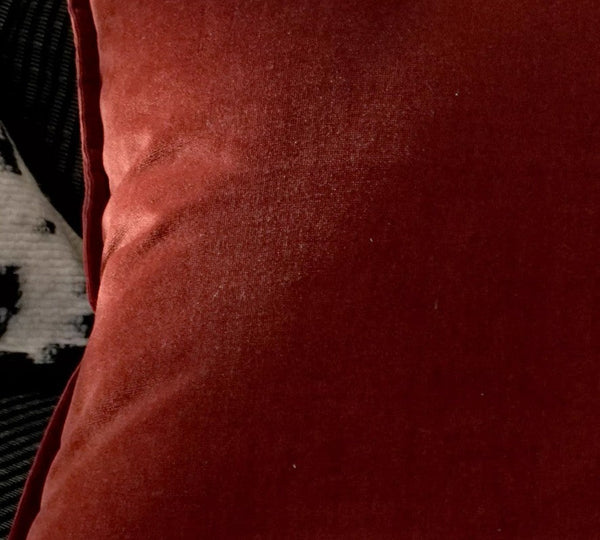 Large Modern Sofa Pillows, Modern Pillows for Couch, Red Decorative Pillow Covers, Decorative Throw Pillows for Living Room-artworkcanvas