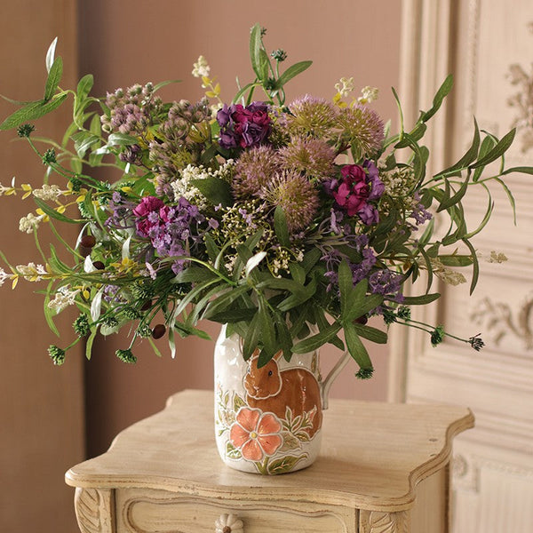 Large Bunch of Flowers for Bedroom, Faux Silk Floral Table Centerpiece, Artificial Floral for Living Room, Beautiful Flower Arrangement Ideas for Interior Design-artworkcanvas