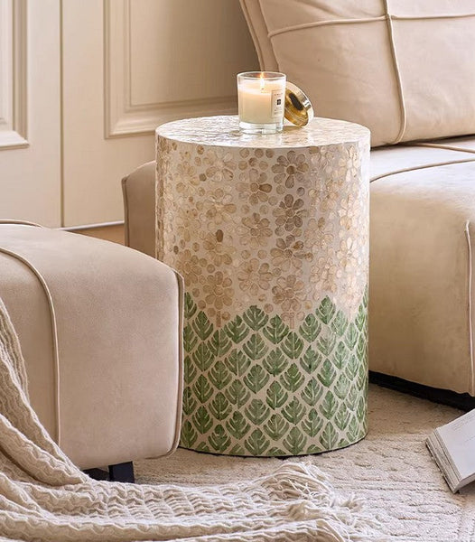 Small End Table, Portable Casual Side Table, Shell Small Sofa Side Table, Modern Side Table, Contemporary Bedside Table, Bedside Small Side Table, Creative Coffee Table, Contemporary Side Table-artworkcanvas