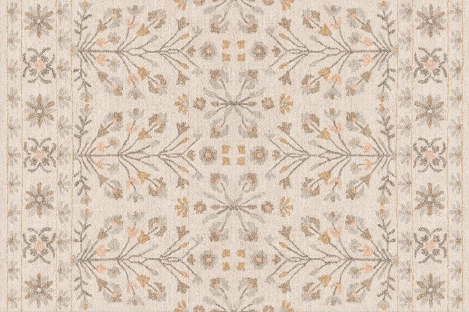 Modern Rugs for Living Room, Flower Pattern Modern Rugs for Farmhouse, Bedroom Modern Rugs, Modern Rugs for Dining Room-artworkcanvas