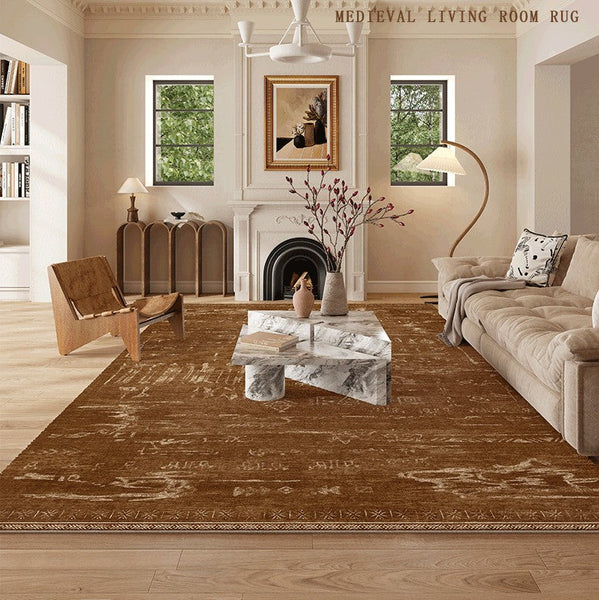 Mid Century Modern Rugs for Living Room, Geometric Contemporary Rugs, Abstract Contemporary Modern Rugs for Dining Room-artworkcanvas