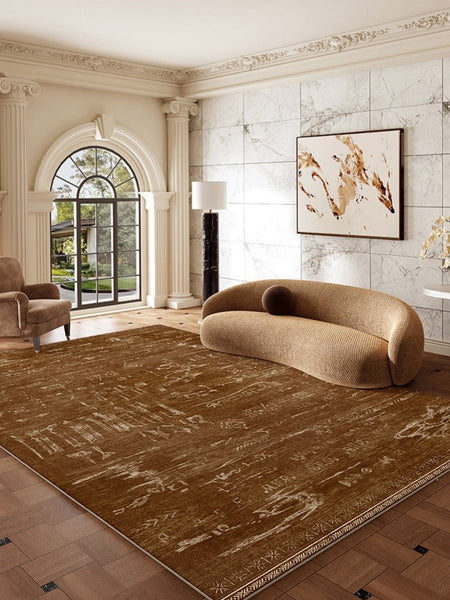 Mid Century Modern Rugs for Living Room, Geometric Contemporary Rugs, Abstract Contemporary Modern Rugs for Dining Room-artworkcanvas