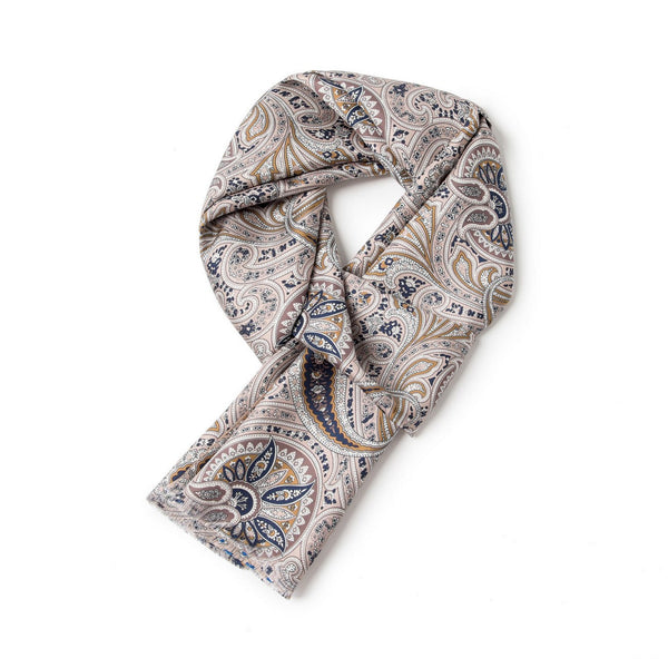 Silk Scarf For Suit, British Style Long Scarf, Business Silk Scarf Men, Luxury Silk Neck Scarf, Mens Spring Autumn Scarf, Formal Wear Silk Scarf, Silk Ascot For Men, Lightweight Silk Scarf Men-artworkcanvas