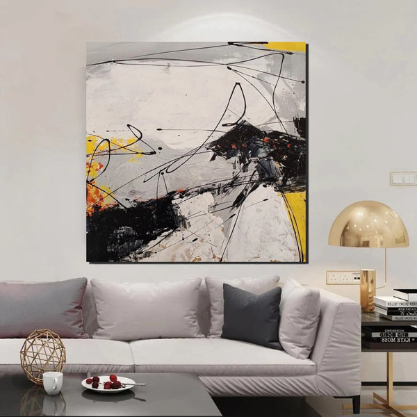 Extra Large Abstract Paintings on Canvas, Hand Painted Abstract Painting, Bedroom Wall Art Ideas, Simple Painting Ideas for Bedroom-artworkcanvas
