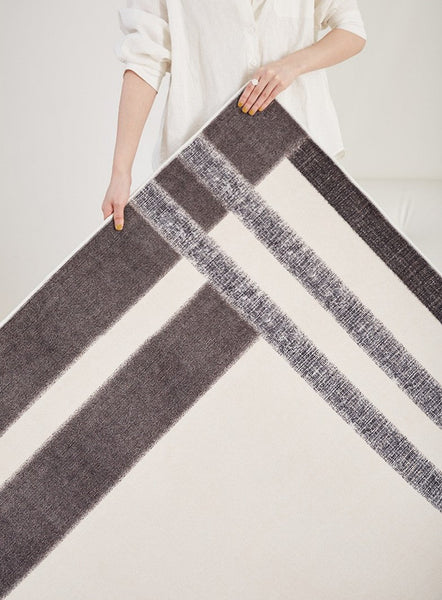 Geometric Contemporary Modern Rugs Next to Bed, Modern Carpets for Office, Abstract Area Rugs for Living Room, Modern Soft Rugs under Dining Room Table-artworkcanvas