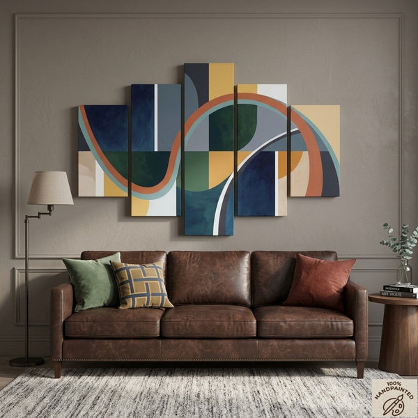 Modern Canvas Artwork for Living Room, Original Abstract Paintings, Large Abstract Wall Art Paintings-artworkcanvas
