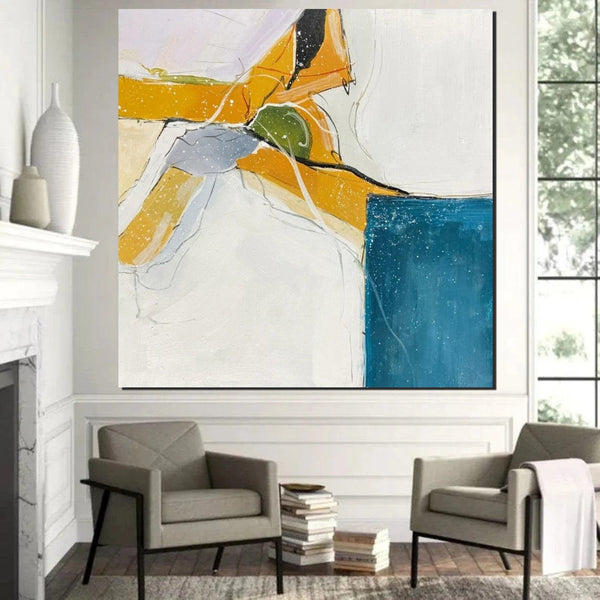Bedroom Wall Art Paintings, Contemporary Wall Art Paintings, Acrylic Paintings for Living Room, Large Simple Modern Art, Abstract Acrylic Painting