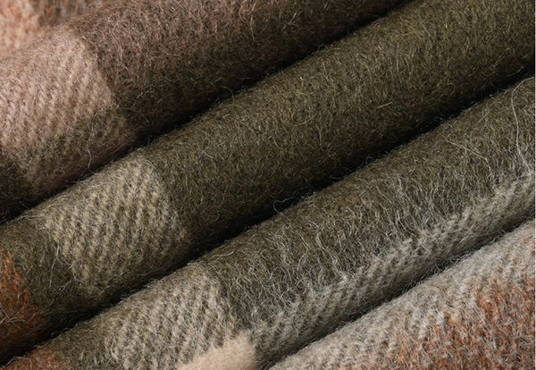 Warm Winter Scarf, Cold Weather Scarf, Soft Cashmere Scarf for Women, Checked Scarf Winter Wool Scarf, Elegant Wool Scarves, Holiday Scarf, Fashion Scarf, Christmas Gifts for Her-artworkcanvas