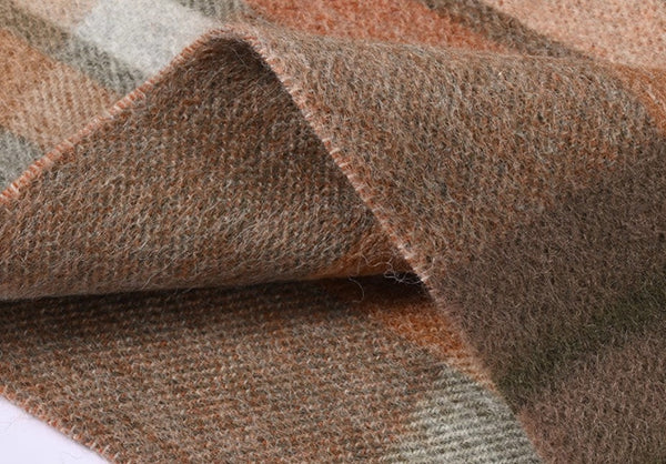 Warm Winter Scarf, Cold Weather Scarf, Soft Cashmere Scarf for Women, Checked Scarf Winter Wool Scarf, Elegant Wool Scarves, Holiday Scarf, Fashion Scarf, Christmas Gifts for Her-artworkcanvas