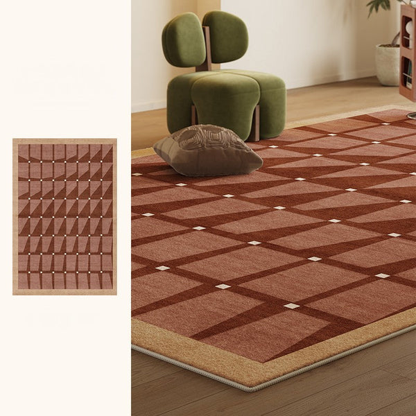 Modern Living Room Rug Ideas, Modern Rugs for Dining Room, Mid Century Modern Rugs Next to Bed, Thick Contemporary Rugs for Bedroom-artworkcanvas