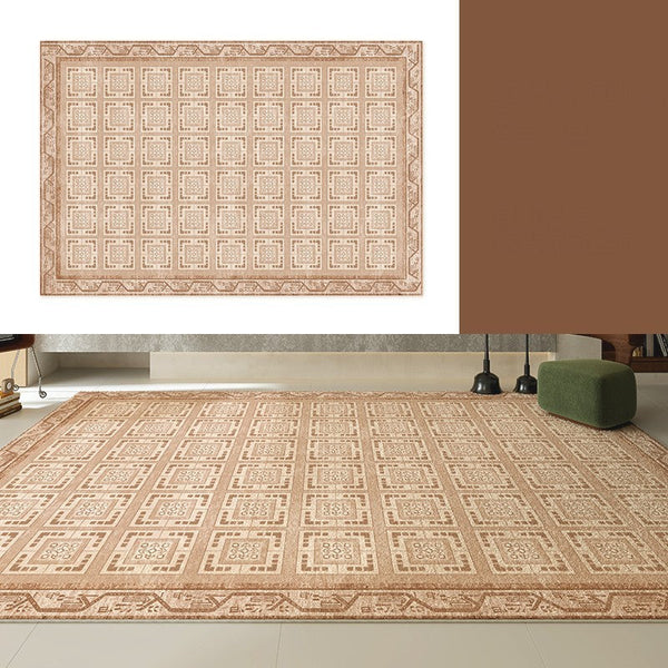 Geometric Modern Rug Ideas for Living Room, Modern Rugs for Living Room, Mid Century Contemporary Area Rugs for Dining Room-artworkcanvas