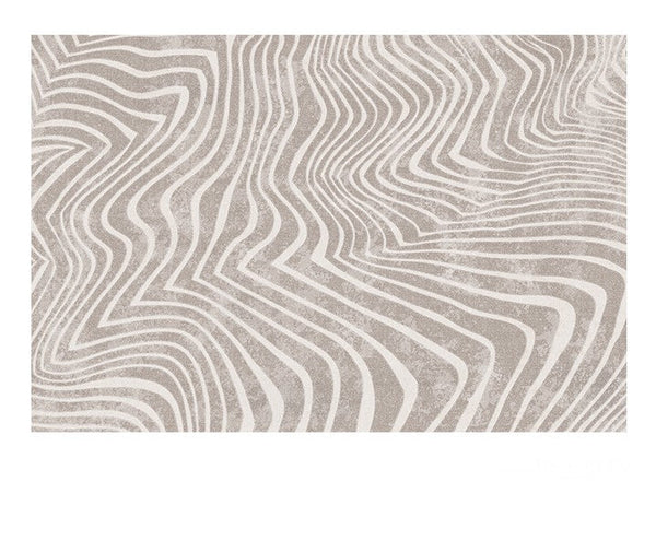 Stripe Area Rugs under Sofa, Modern Carpets for Office, Dining Room Floor Rugs, Mid Century Area Rugs for Living Room, Abstract Contemporary Rugs for Bedroom-artworkcanvas