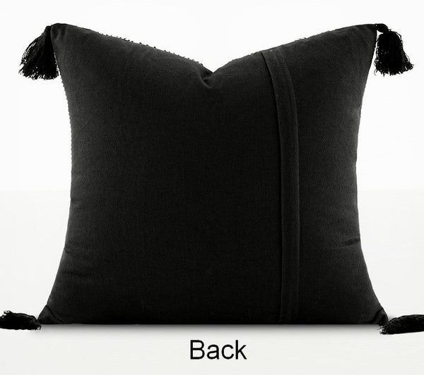 Decorative Throw Pillows for Bedroom, Large Throw Pillow for Interior Design, Ethnic Square Modern Throw Pillows for Couch, Contemporary Modern Sofa Pillows-artworkcanvas