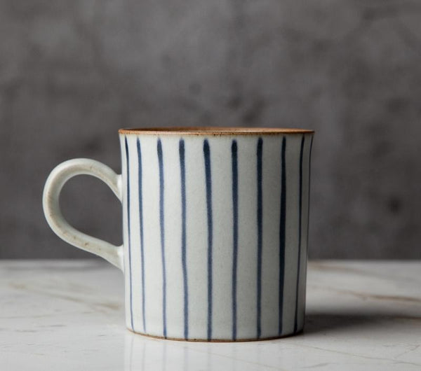Cappuccino Coffee Mug, Handmade Pottery Coffee Cup, Large Capacity Coffee Cup, Pottery Tea Cup-artworkcanvas
