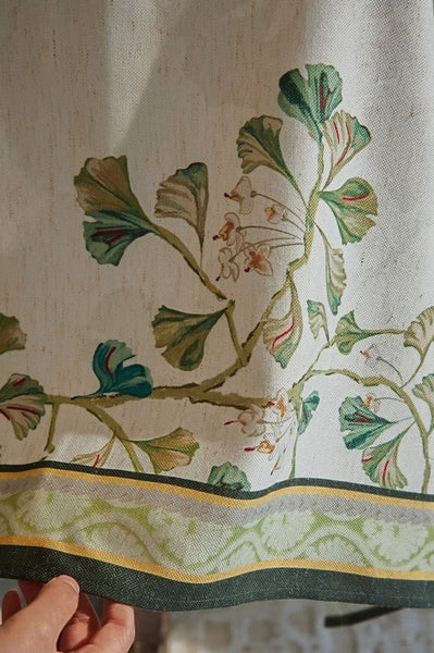 Extra Large Modern Rectangular Tablecloth for Dining Room Table, Ginkgo Leaves Table Covers, Square Tablecloth for Kitchen, Large Tablecloth for Round Table-artworkcanvas