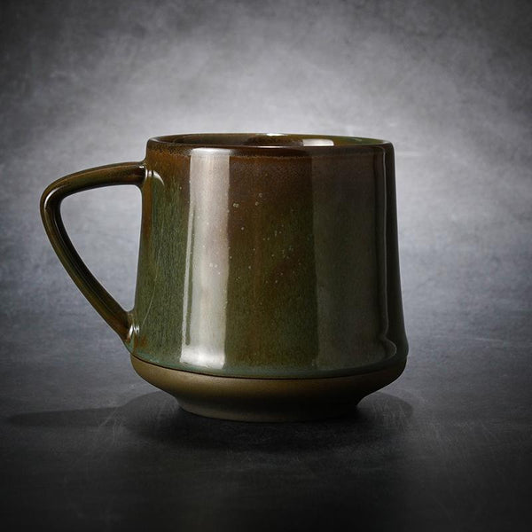 Large Pottery Coffee Cup, 8 oz Ceramic Coffee Mug, Latte Coffee Cup, Large Tea Cup, Handmade Coffee Cup-artworkcanvas