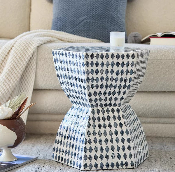 Contemporary Bedside Table, Small End Table, Modern Side Table, Bedside Small Side Table, Shell Small Sofa Side Table, Portable Casual Side Table, Creative Coffee Table, Contemporary Side Table-artworkcanvas