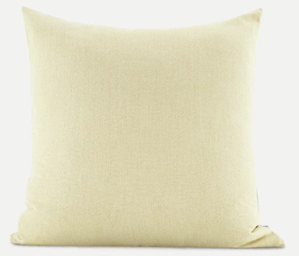 Garden Flowers Pattern Decorative Throw Pillows, Large Green Throw Pillow for Interior Design, Geomeric Contemporary Square Modern Throw Pillows for Couch-artworkcanvas