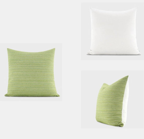 Large Decorative Throw Pillows for Couch, Green Modern Sofa Pillows, Large Decorative Throw Pillows, Modern Sofa Pillows for Chair-artworkcanvas