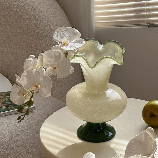 Vintage Glass Flower Vases, Water Holding Flower Vases, Bouquet Flower Vase, Glass Bud Vases, Modern Glass Vases for Flowers-artworkcanvas
