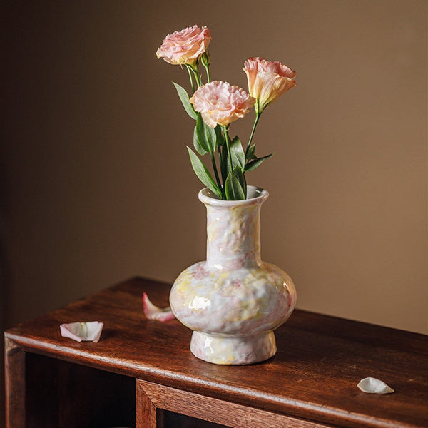 Handmade Water Holding Flower Vases, Modern Bouquet Flower Vases, Centerpiece on Dining Table, Large Flower Vase on Table, Pottery Flower Vases-artworkcanvas