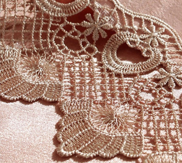 Modern Pink Table Cover for Dining Room Table, Lace Tablecloth for Home Decoration, Large Modern Rectangle Tablecloth, Square Tablecloth for Round Table-artworkcanvas