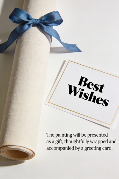 Seaside Summer Holiday, Small Oil Paintings on Canvas, Palette Knife Artwork, Landscape Canvas Paintings, Hand Painted Canvas Art, Original Oil Paintings-artworkcanvas