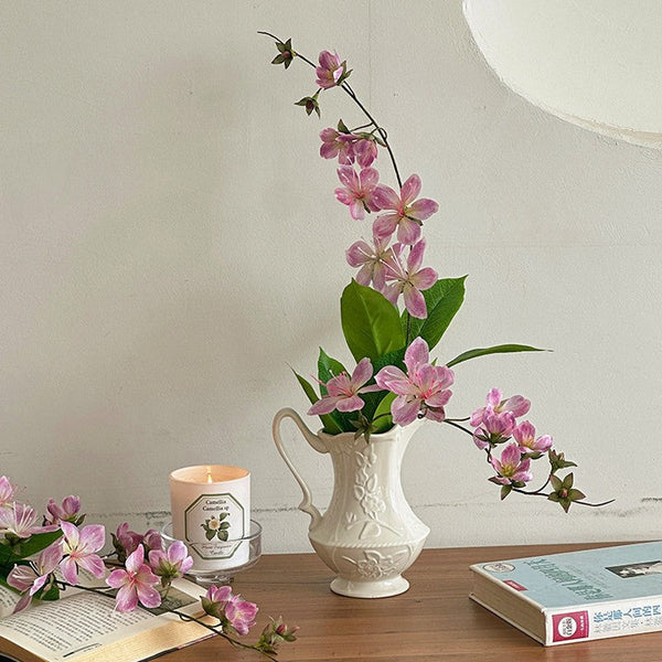 Ceramic Bud Vases, Small Flower Vases on Table, Rustic Porcelain Flower Vases, Handmade Water Holding Flower Vases-artworkcanvas