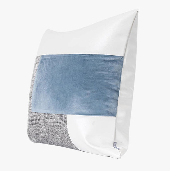 Sky Blue Abstract Contemporary Throw Pillow for Living Room, Modern Sofa Throw Pillows, Large Decorative Throw Pillows for Couch-artworkcanvas