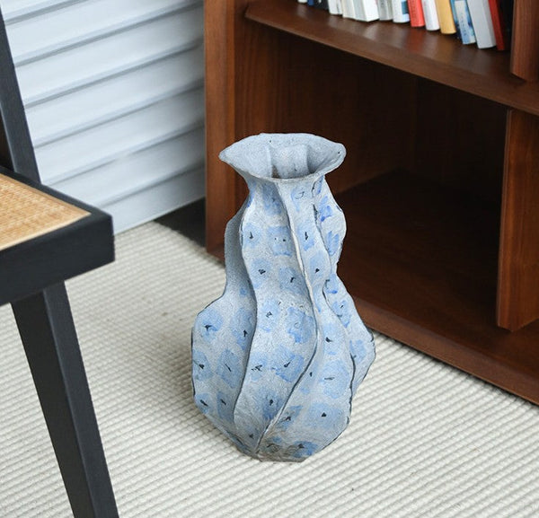 Centerpiece Ceramic Bouquet Vases, Elegant Handmade Modern Flower Vase, Porcelain Vases for Modern Home Decor, Contemporary Vases on Dining Table-artworkcanvas