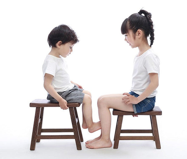 Wenge Wood Stool, Children's Wooden Stool, Shoe-changing Stool, Solid Wood low Stool, Sofa Stool, Dining Table Stool-artworkcanvas