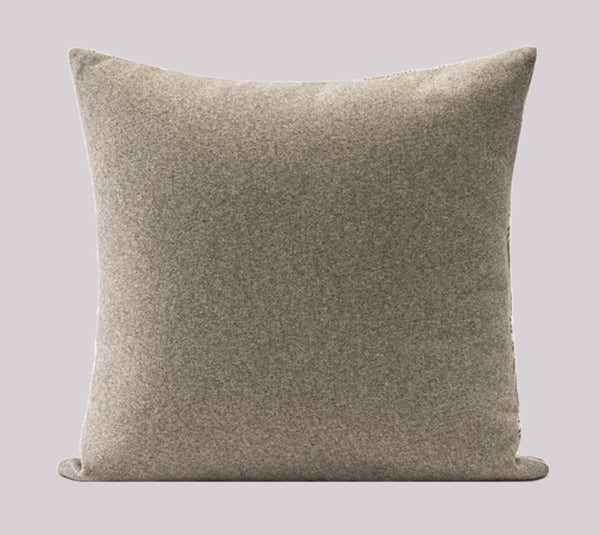 Large Contemporary Throw Pillow for Interior Design, Abstract Decorative Throw Pillows, Geometric Square Modern Throw Pillows for Couch-artworkcanvas