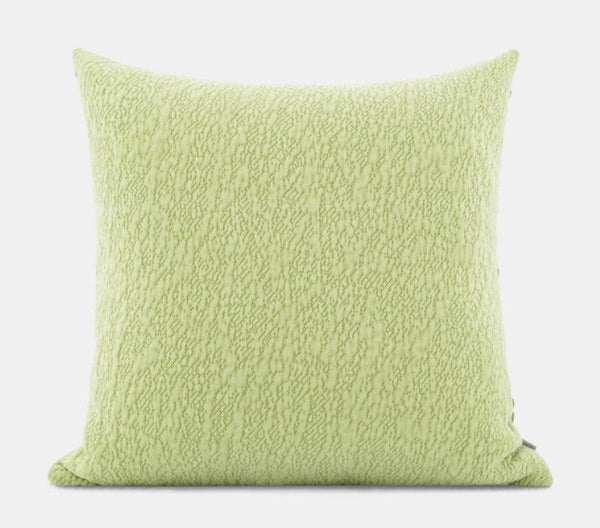 Modern Throw Pillows, Green Modern Sofa Pillows, Large Square Pillows, Decorative Pillows for Couch, Decorative Throw Pillows for Living Room Couch-artworkcanvas