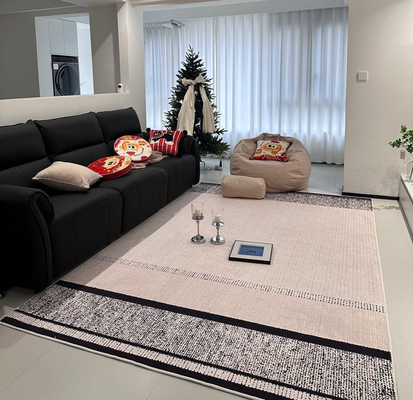 Large Abstract Rugs for Living Room, Geometric Contemporary Modern Rugs Next to Bed, Extra Large Modern Area Rugs-artworkcanvas