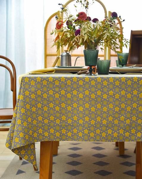 Rustic Table Covers for Kitchen, Large Rectangle Tablecloth for Dining Room Table, Country Farmhouse Tablecloth, Square Tablecloth for Round Table-artworkcanvas