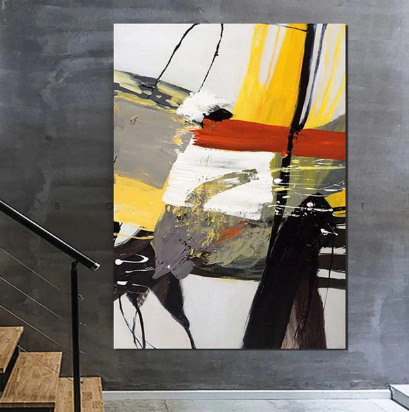 Extra Large Paintings for Living Room, Modern Abstract Art for Bedroom, Abstract Acrylic Wall Painting, Simple Painting Ideas, Hand Painted Wall Painting-artworkcanvas