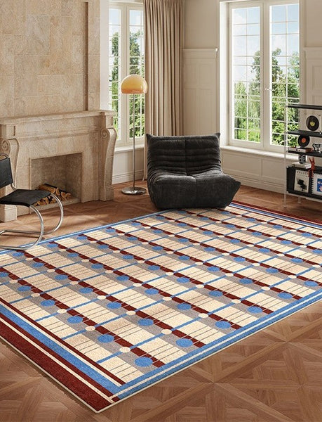 Modern Living Room Rug Ideas, Mid Century Modern Rugs for Bedroom, Large Contemporary Area Rugs for Dining Room-artworkcanvas