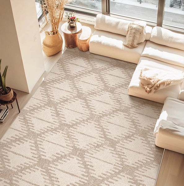 Abstract Modern Rugs for Living Room, Extra Large Modern Rugs under Dining Room Table, Contemporary Geometric Carpets, Contemporary Modern Rugs-artworkcanvas